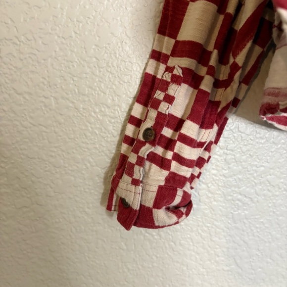 Urban outfitters BDG oversized cropped flannel top Boxy Women Small - Picture 6 of 13